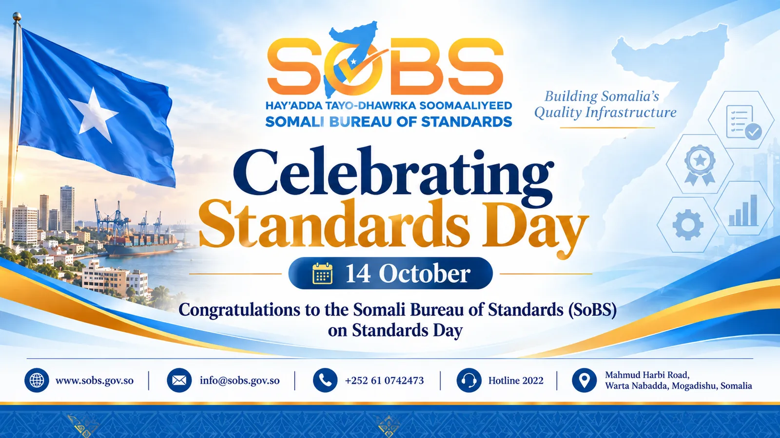 Somali Bureau of Standards Commemorates World Standards Day 2026